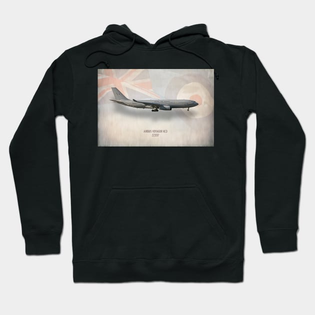 Airbus Voyager KC3 ZZ337 Hoodie by aviationart